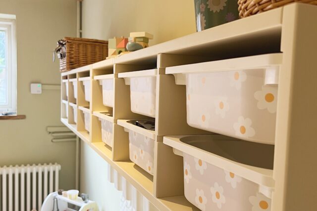 Light sand coloured playroom