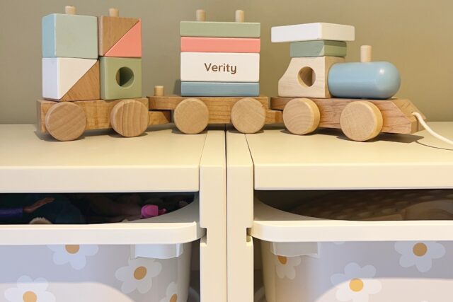 Light sand coloured playroom